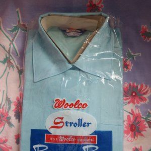 Vintage Sleeveless Blouse  Blue Sz 34 in Original Woolco Package